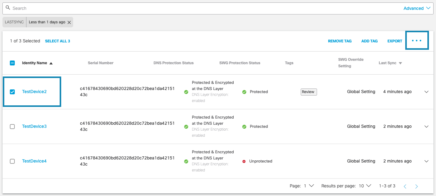 Secure Client Settings